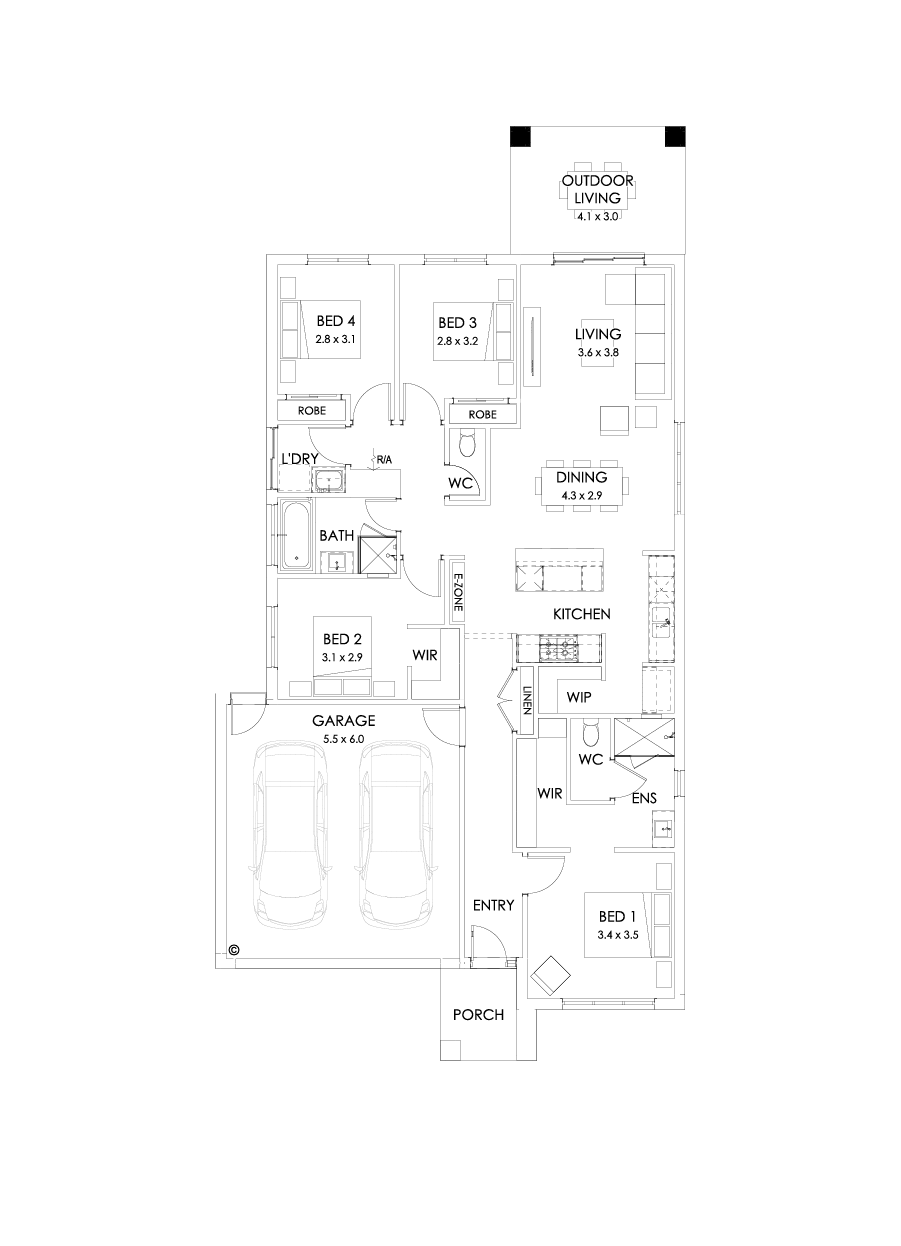 20  Floor Floorplan (Outdoor living)