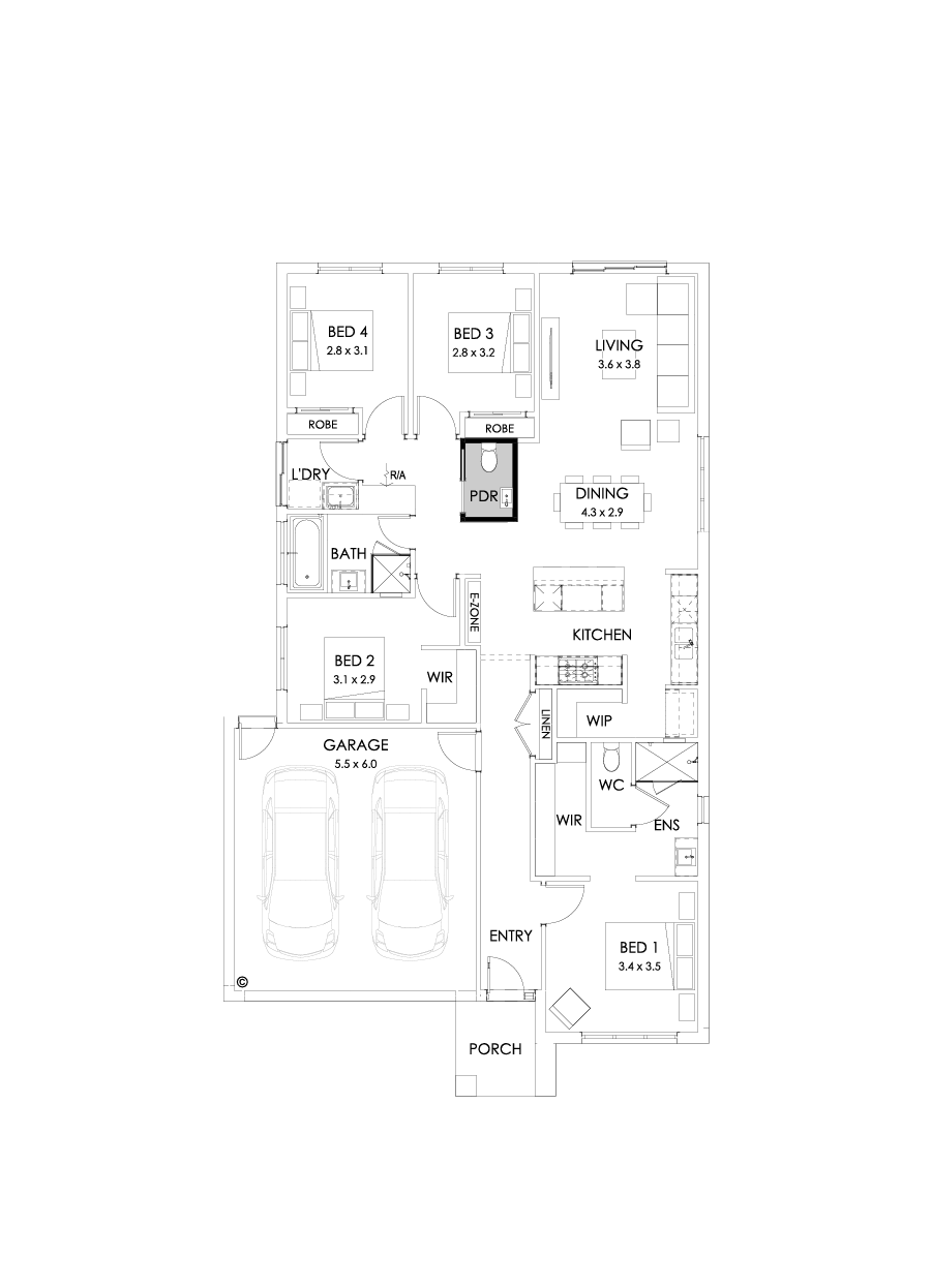 20  Floor Floorplan (Powder room)