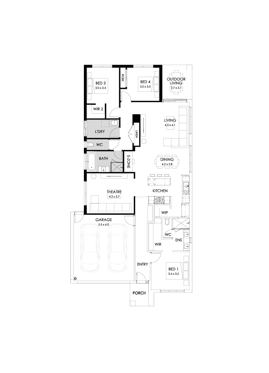 23  Floor Floorplan (3 bedrooms)