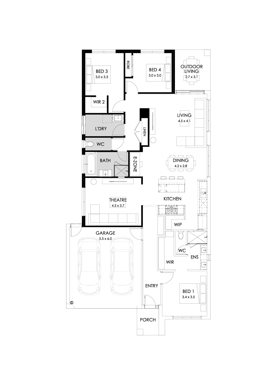 23  Floor Floorplan (3 bedrooms)