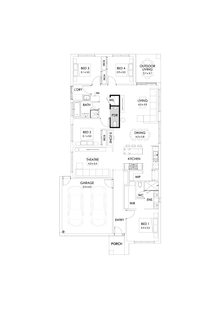 23  Floor Floorplan (Powder room)