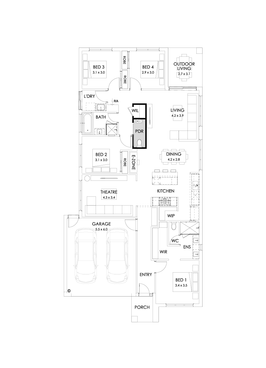 23  Floor Floorplan (Powder room)