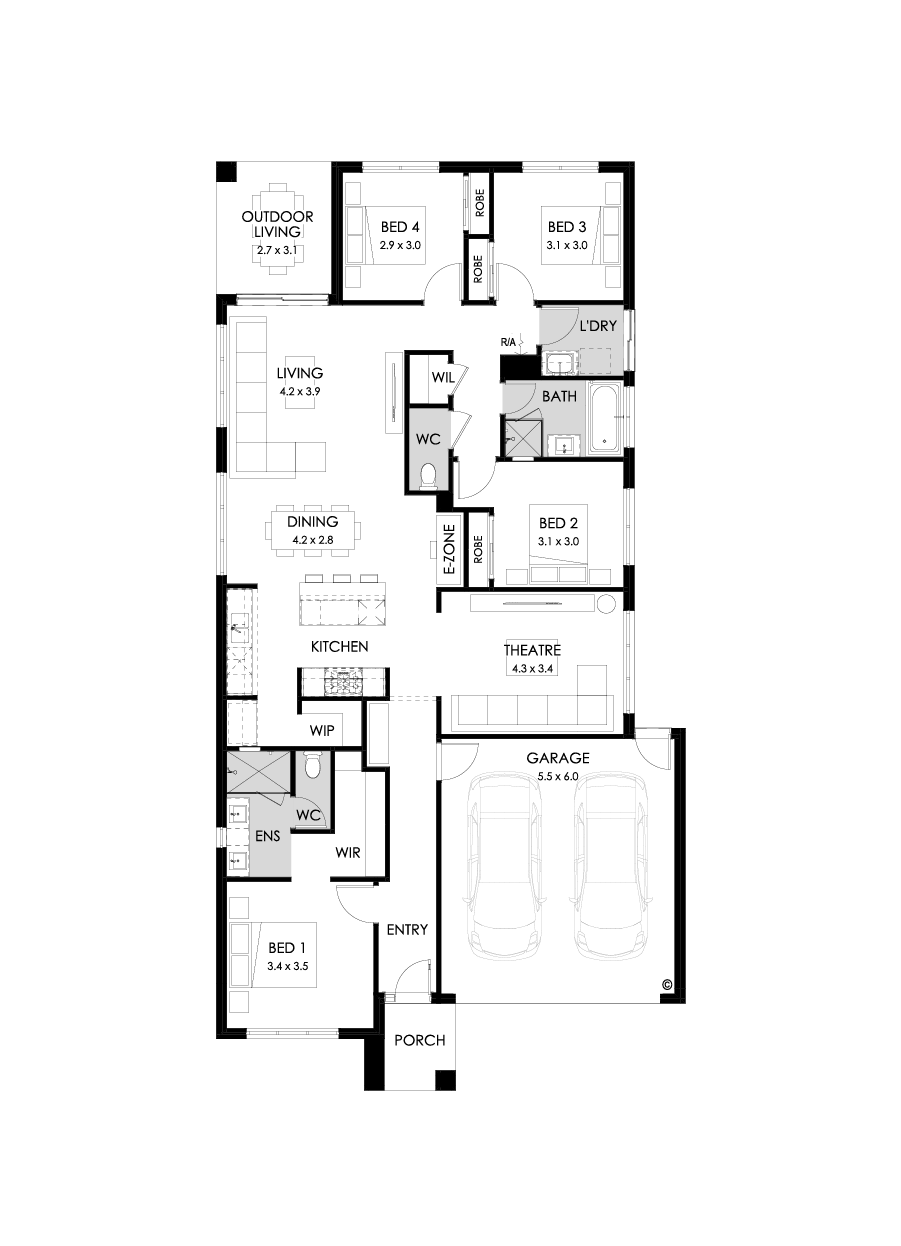 23  Floor Floorplan (Standard - Flipped)