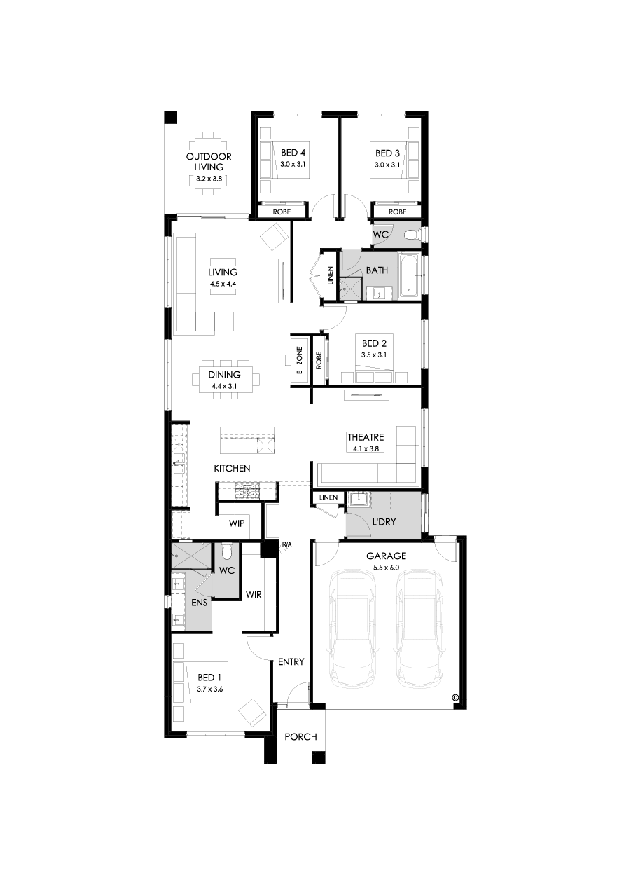 26  Floor Floorplan (Standard - Flipped)